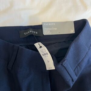 Talbots Navy Chelsea Crop Pants